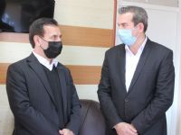 رئیس هیات فوتبال استان اردبیل در دیدار با فرماندار خلخال
